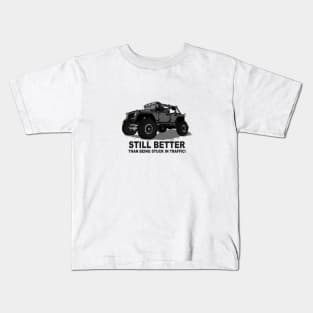 A Jeep Slogans Still Better thank being stuck in traffic! - Grey Essential Kids T-Shirt